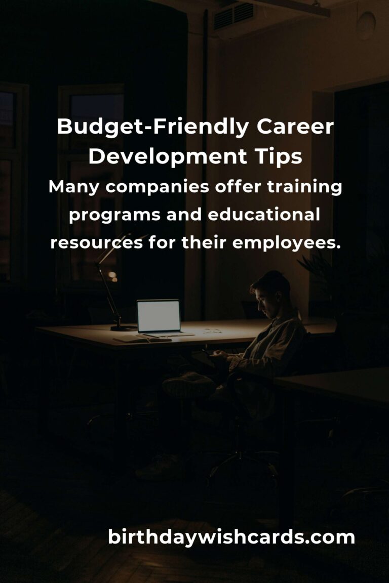 7 Tips for Budget-Friendly Career Development