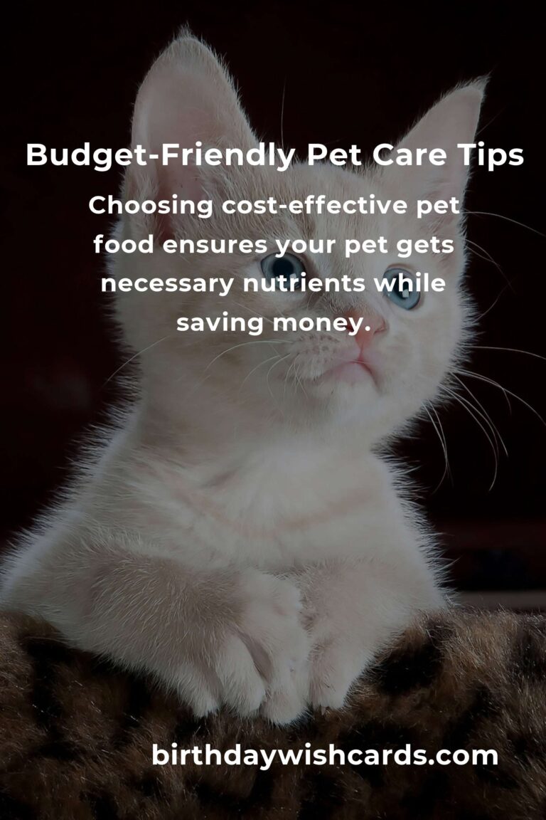 7 Tips for Budget-Friendly Pet Care: Save Money While Keeping Your Pet Healthy