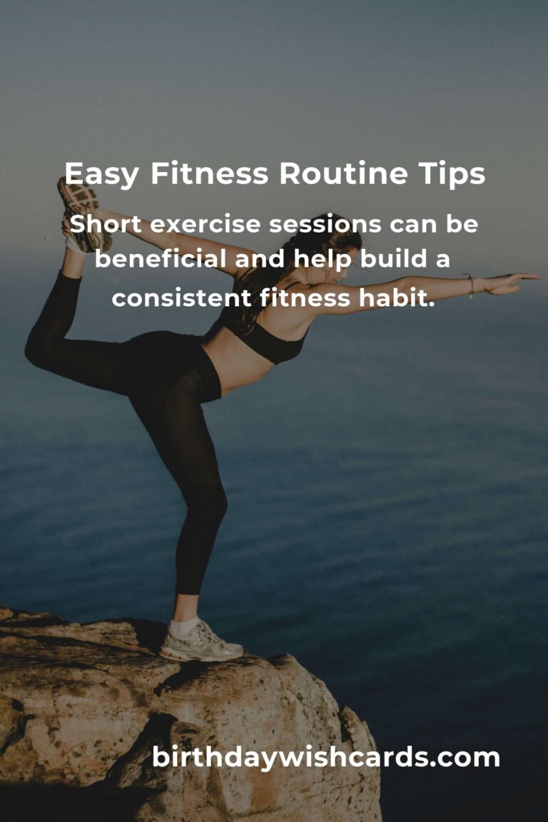7 Tips for Easy Fitness Routines You Can Start Today