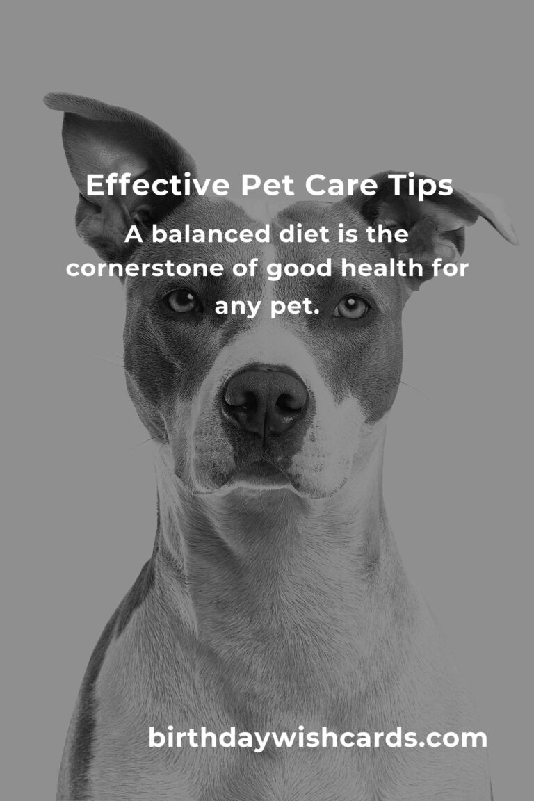 7 Tips for Effective Pet Care: Ensuring a Happy and Healthy Companion