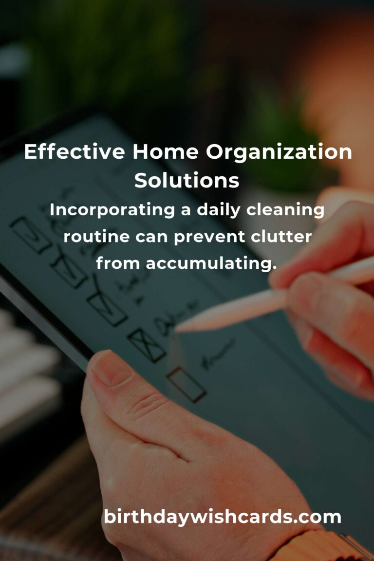 8 Effective Tips for Home Organization Solutions