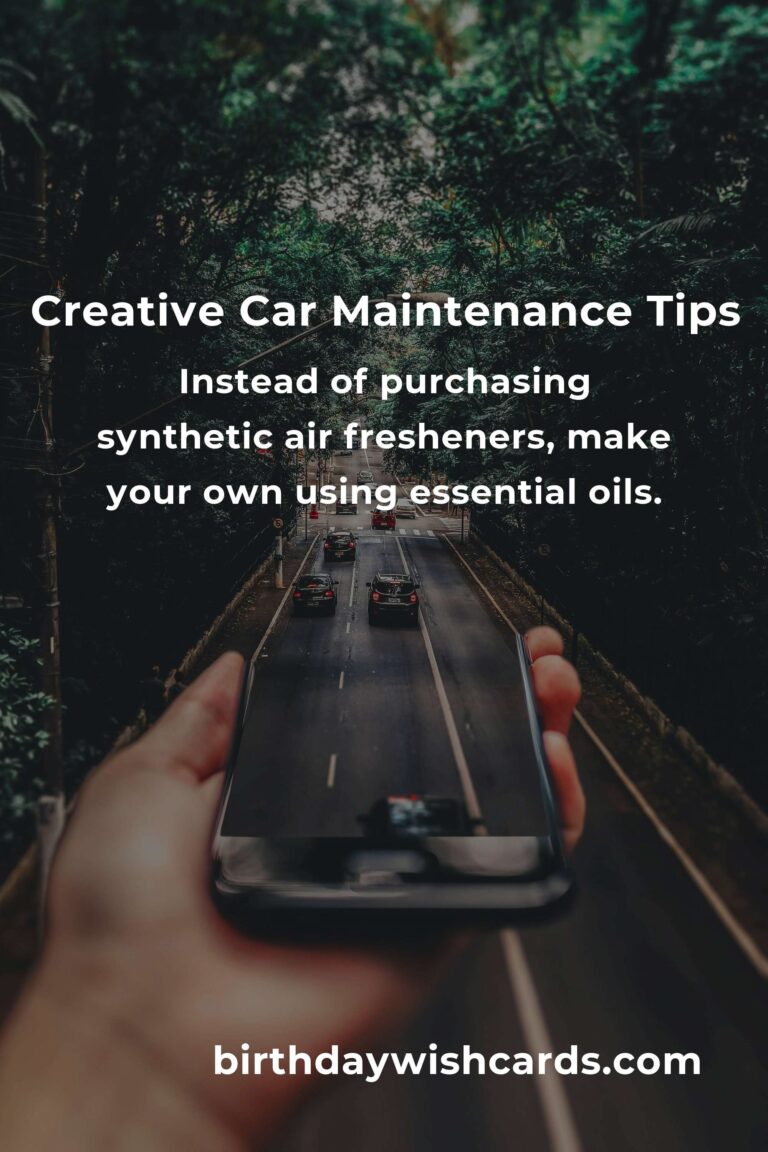 8 Essential Tips for Creative Car Maintenance