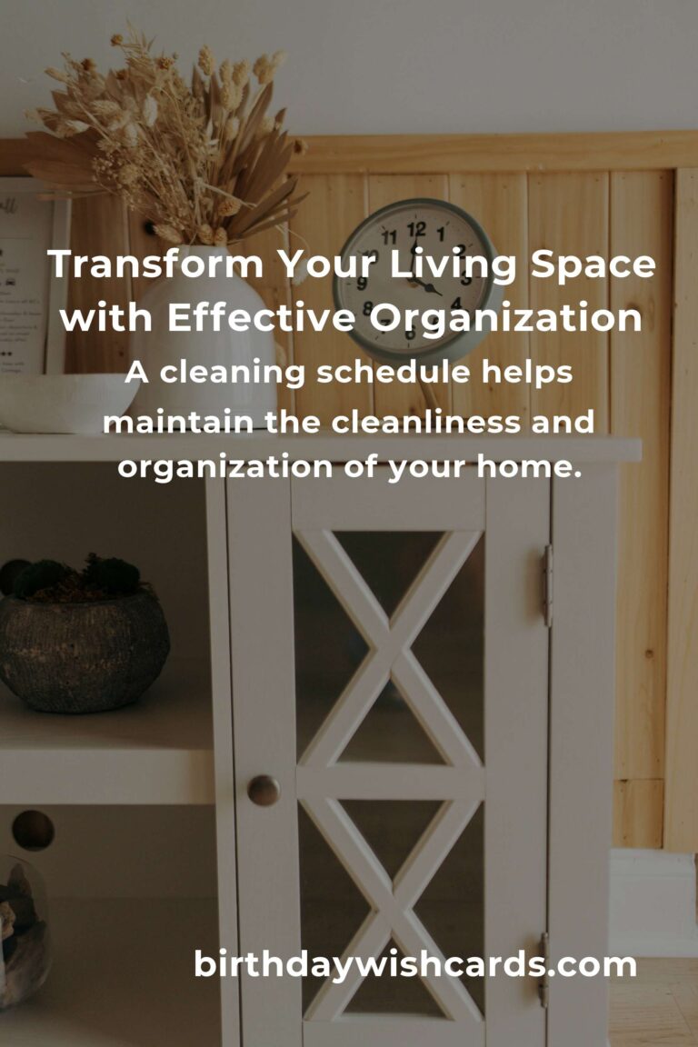 8 Essential Tips for Effective Home Organization