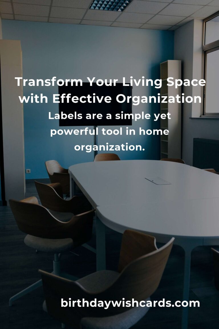 8 Essential Tips for Effective Home Organization