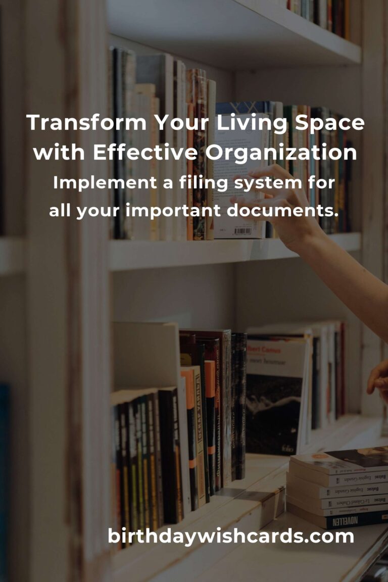 8 Essential Tips for Effective Home Organization