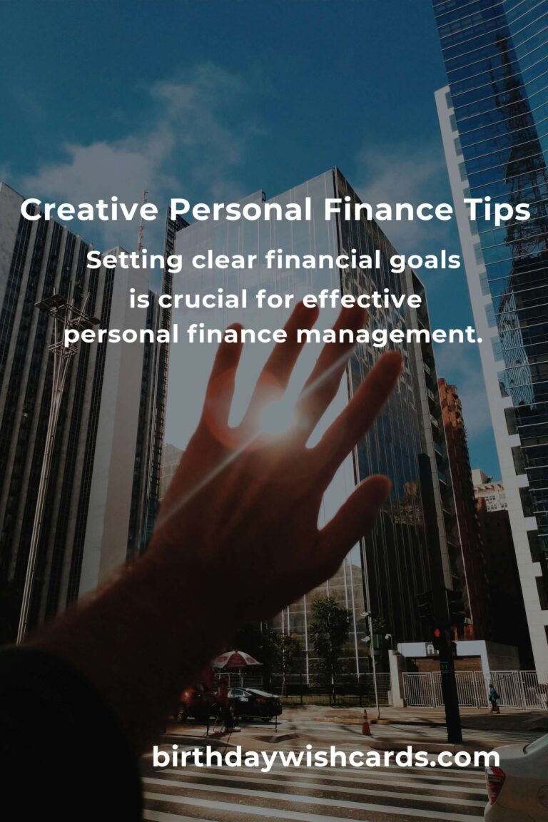 8 Tips for Creative Personal Finance Management