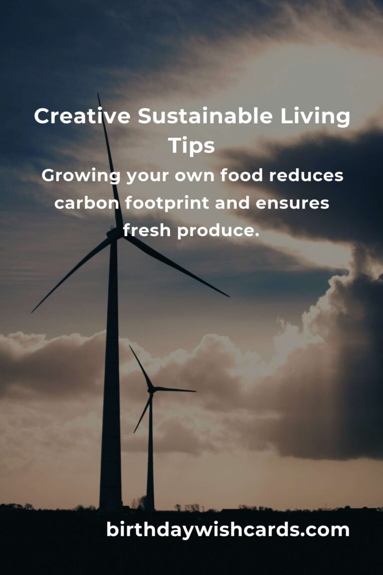 8 Tips for Creative Sustainable Living: Embrace Eco-Friendly Practices