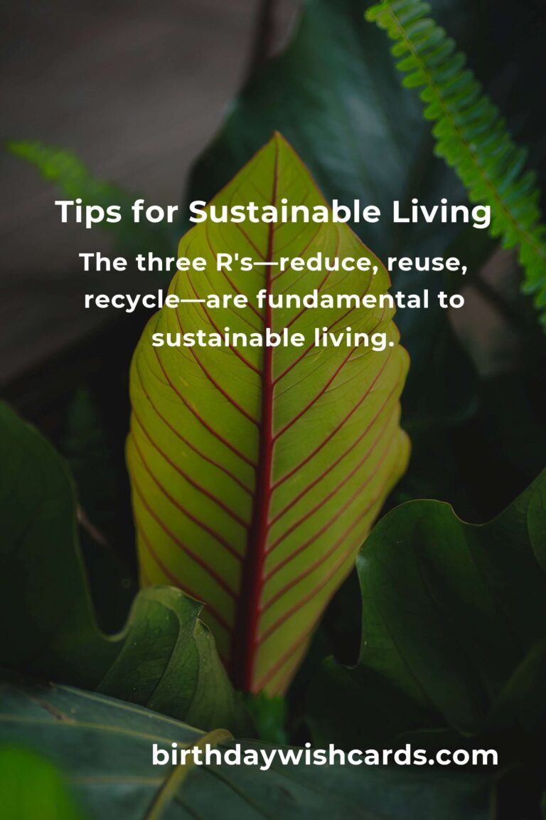 8 Tips for Quick Sustainable Living