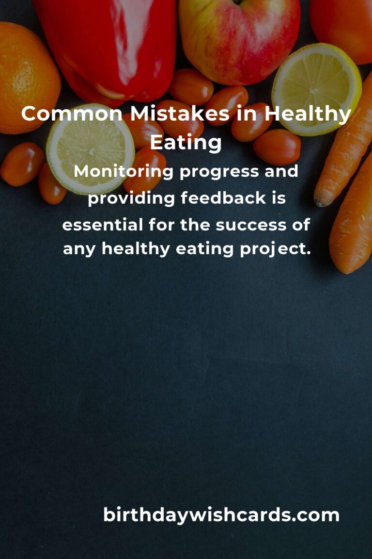 Avoiding Common Mistakes in Healthy Eating Projects