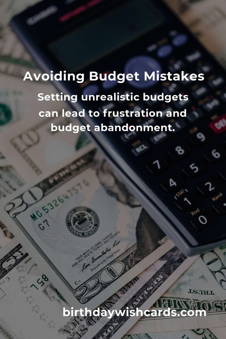 Avoiding Pitfalls: Common Mistakes in Budget-Friendly Budgeting