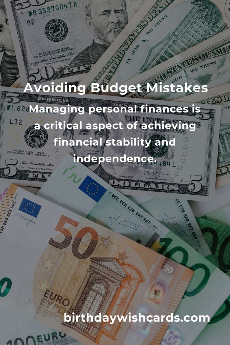 Avoiding Pitfalls: Common Mistakes in Budget-Friendly Budgeting