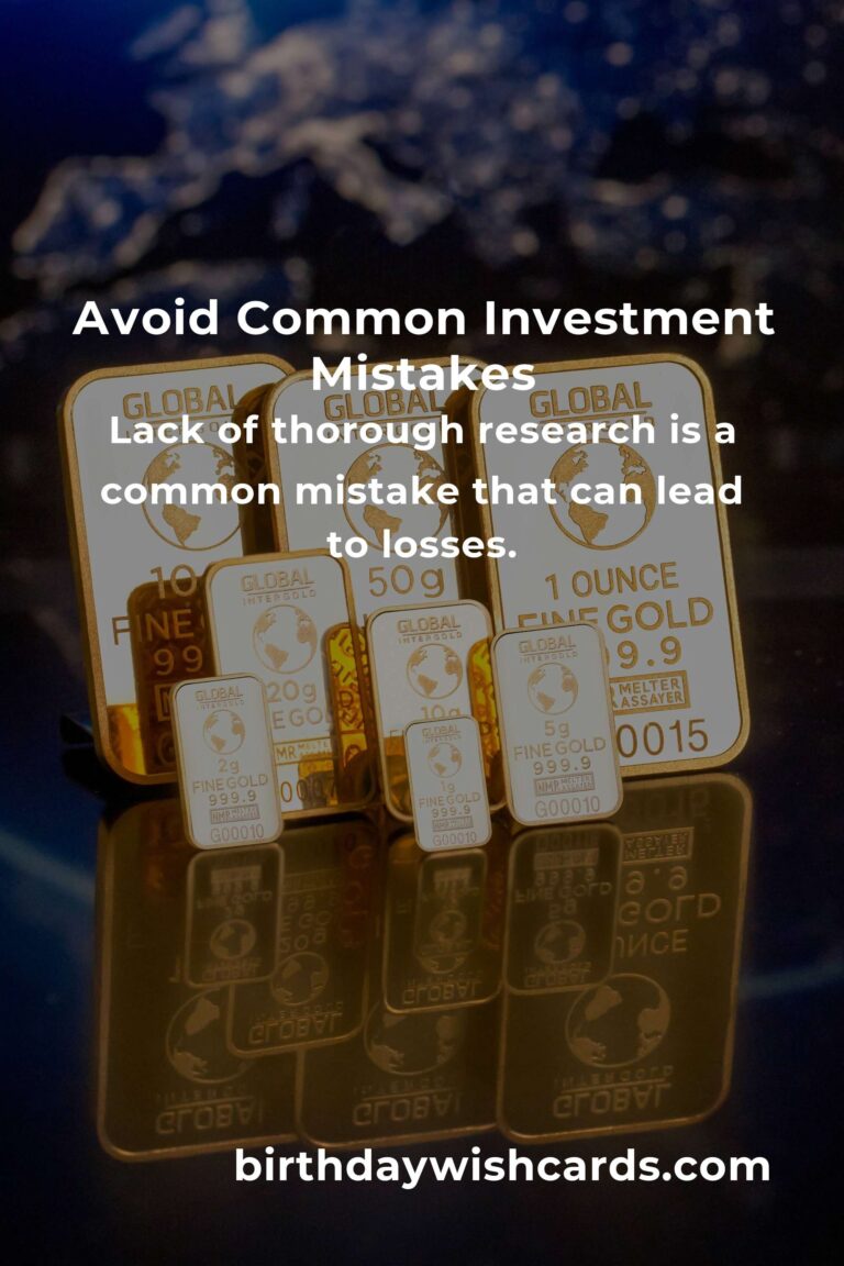 Avoiding Pitfalls: Common Mistakes in Quick Investment Strategies