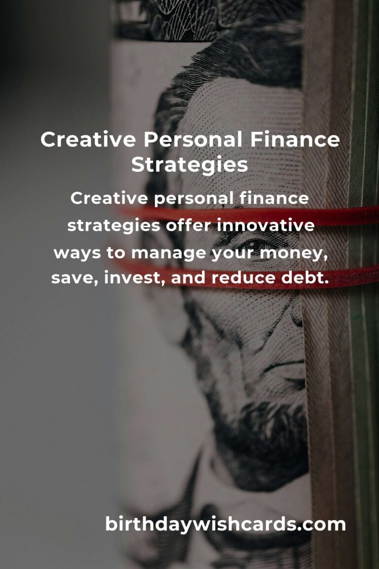 Beginner's Guide to Creative Personal Finance: Innovative Strategies for Financial Success