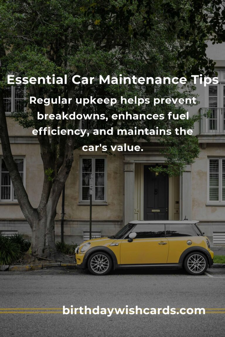 Beginner's Guide to Essential Car Maintenance Ideas