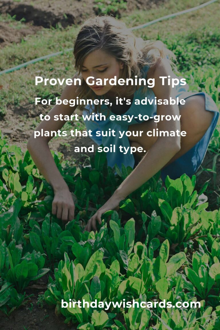 Beginner's Guide to Proven Gardening Tips
