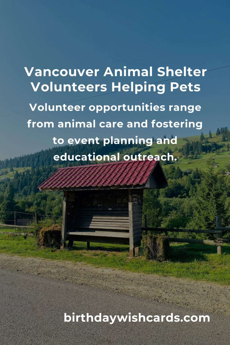 Best Animal Shelter Volunteer Programs in Vancouver: A Complete Guide