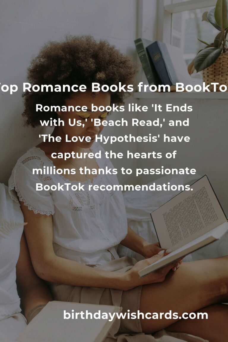 Best Romance Books Recommended by BookTok: Must-Reads for Every Romance Lover