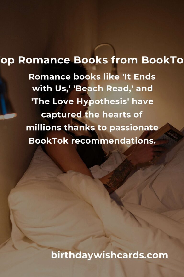 Best Romance Books Recommended by BookTok: Must-Reads for Every Romance Lover