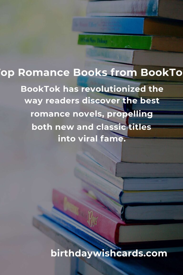 Best Romance Books Recommended by BookTok: Must-Reads for Every Romance Lover