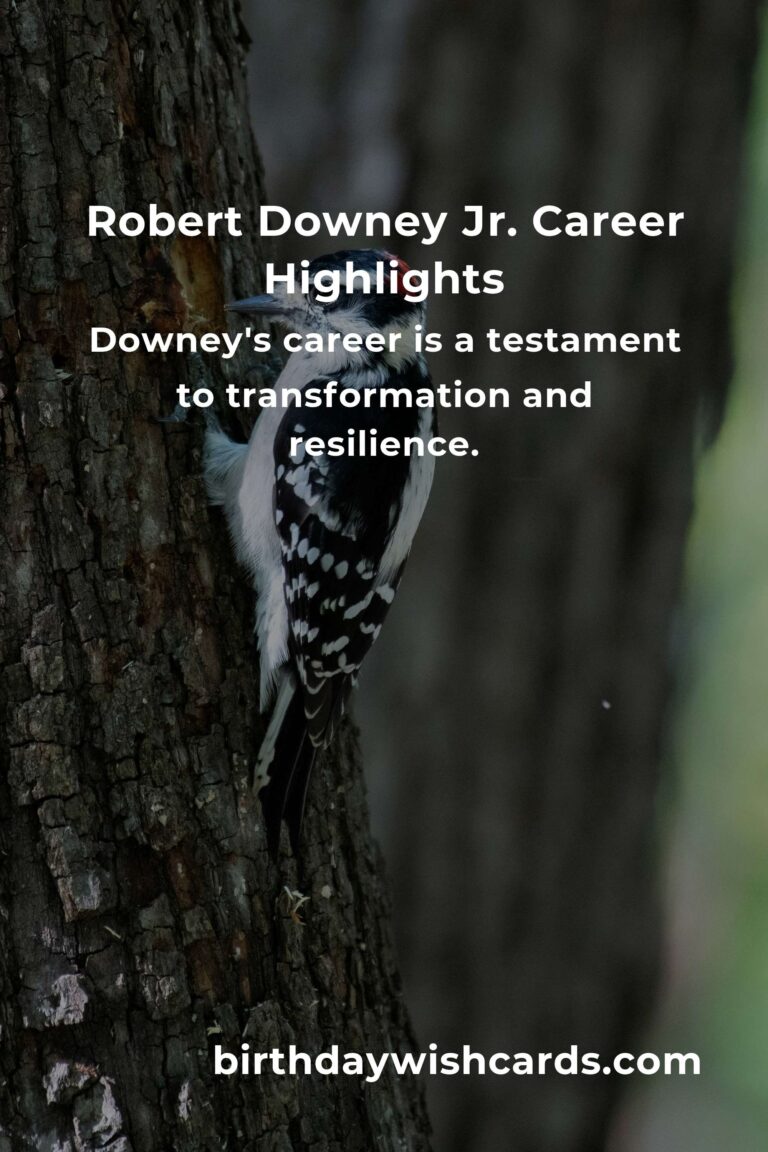 Celebrating Robert Downey Jr.: Career Highlights and Achievements