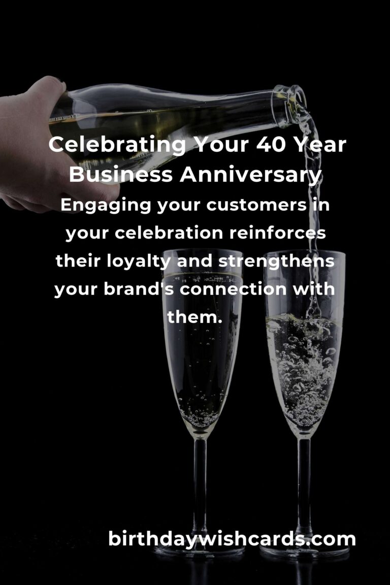 Celebrating Your 40 Year Business Anniversary: Strategies and Ideas