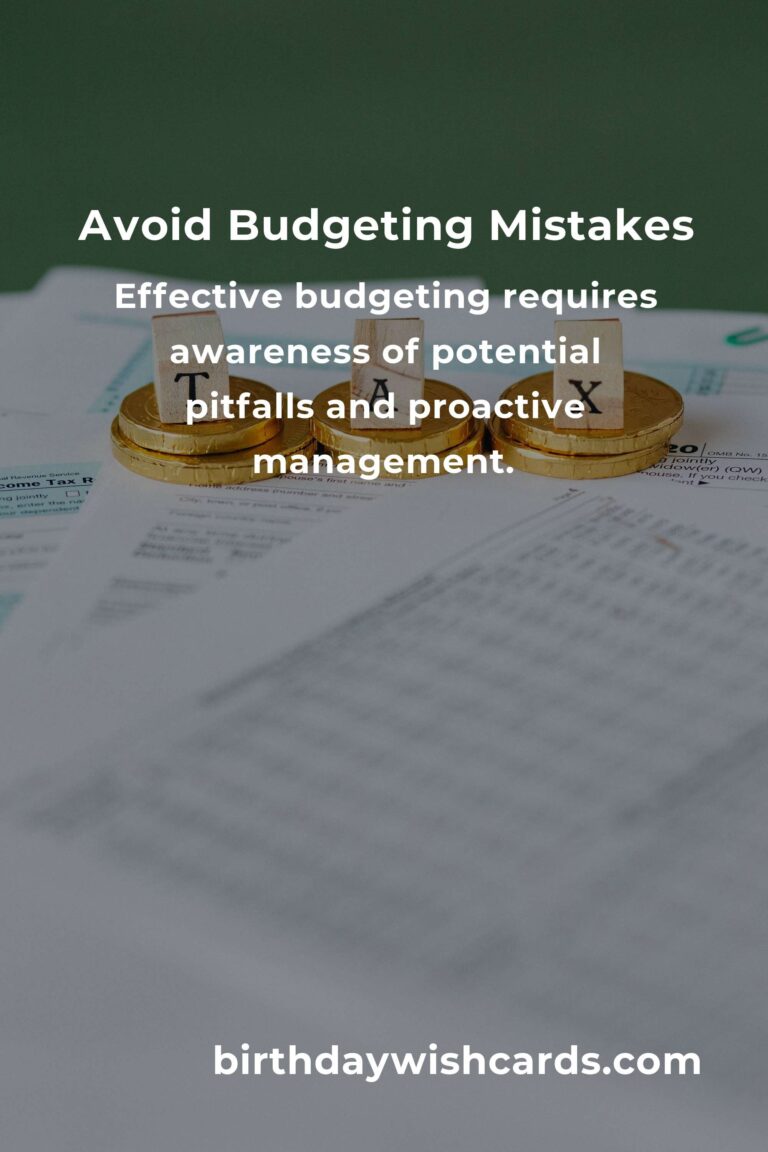 Common Mistakes in Budgeting Fundamentals (and How to Avoid Them)