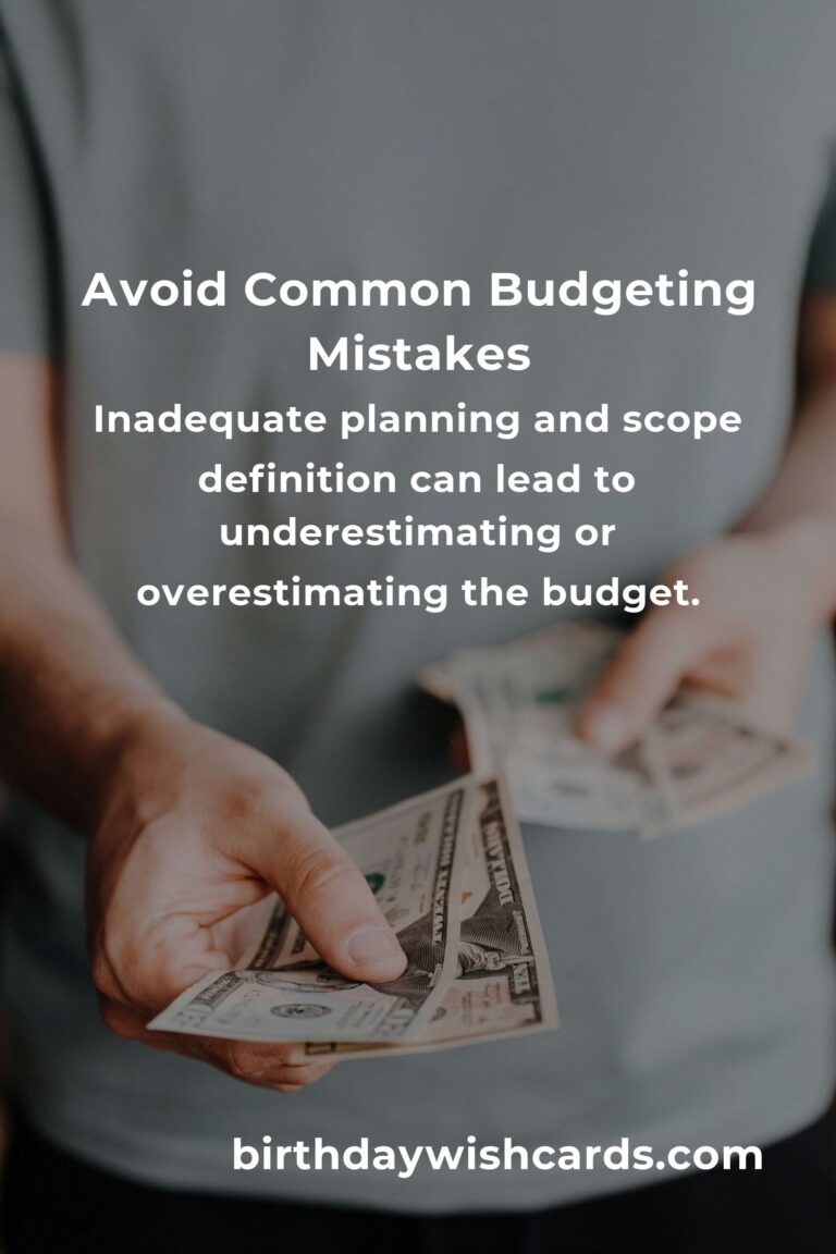 Common Mistakes in Budgeting Projects and How to Avoid Them
