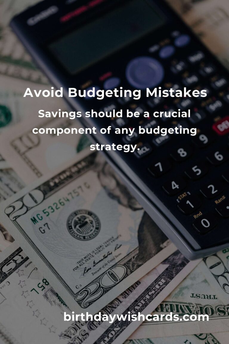 Common Mistakes in Budgeting Strategies and How to Avoid Them for Financial Success