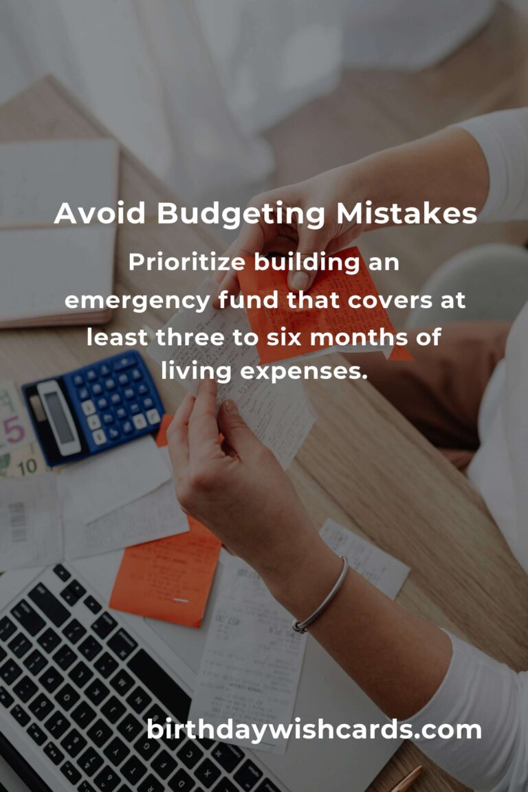 Common Mistakes in Budgeting Techniques and How to Avoid Them