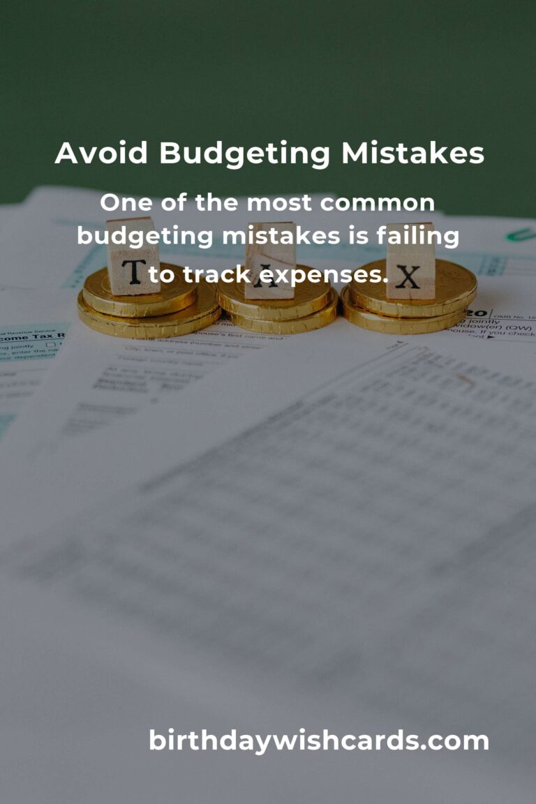Common Mistakes in Budgeting Techniques and How to Avoid Them