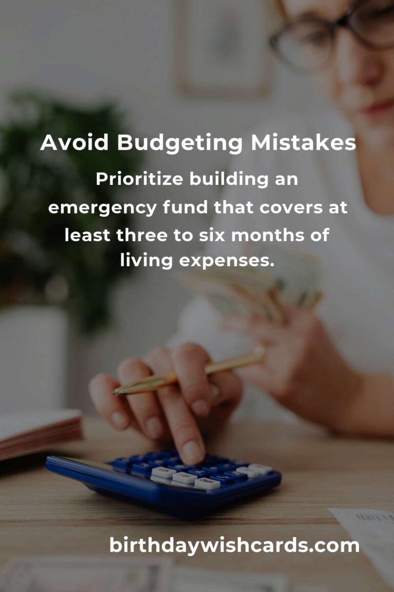 Common Mistakes in Budgeting Techniques and How to Avoid Them