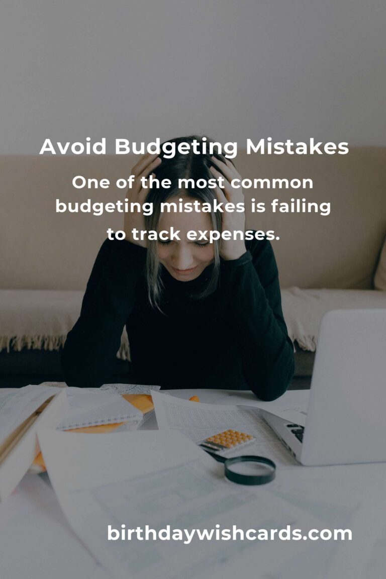 Common Mistakes in Budgeting Techniques and How to Avoid Them