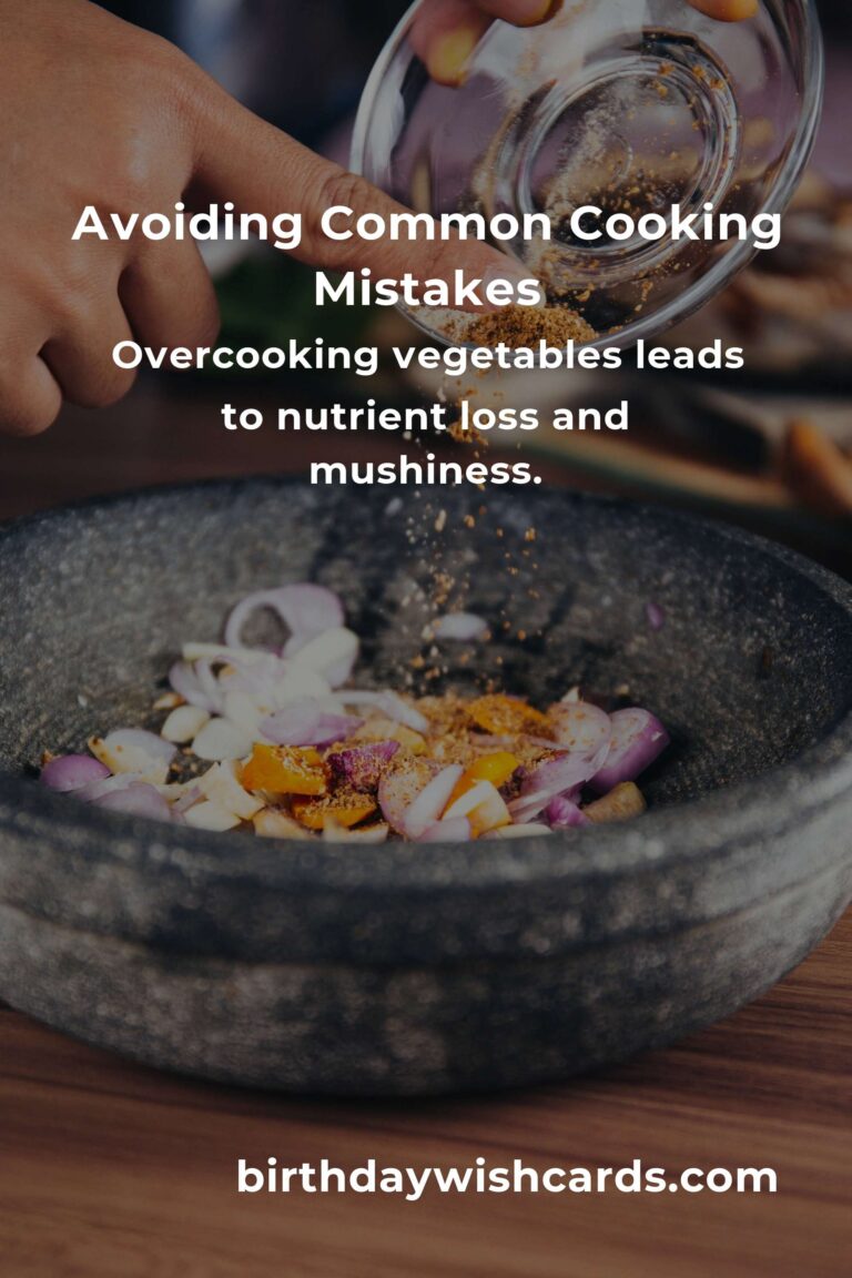 Common Mistakes in Cooking Basics and How to Avoid Them