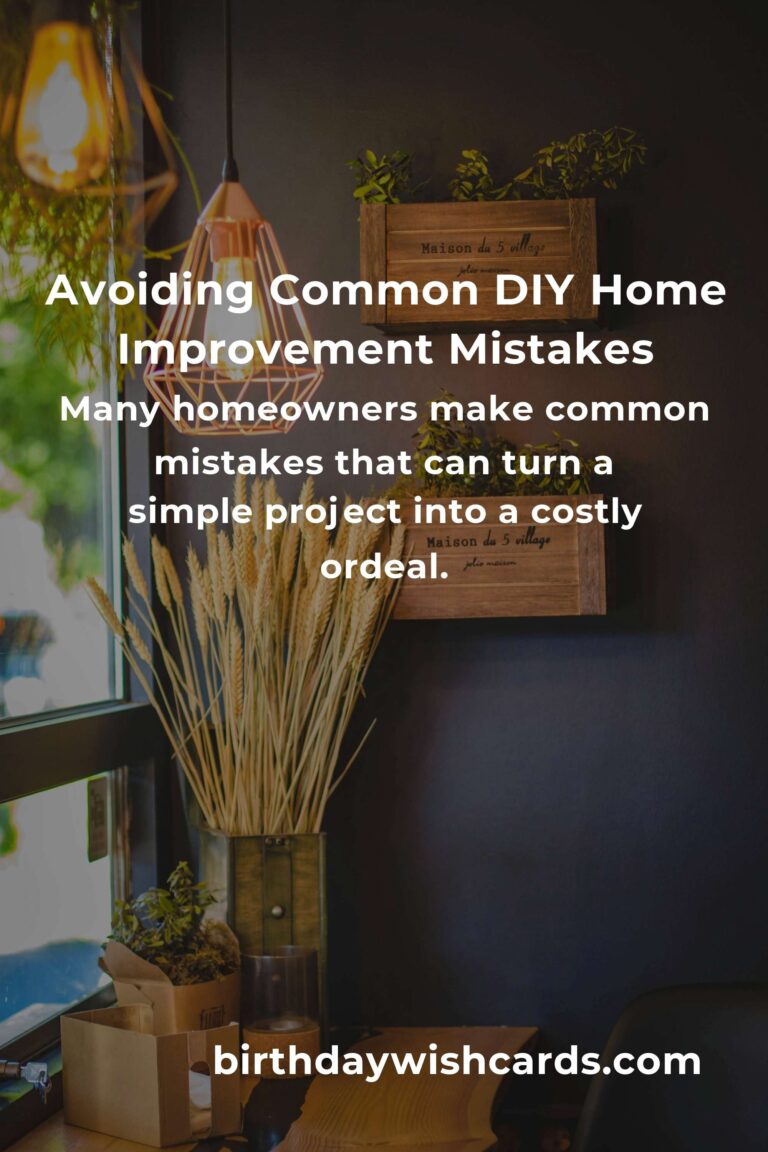 Common Mistakes in DIY Home Improvement Ideas and How to Avoid Them