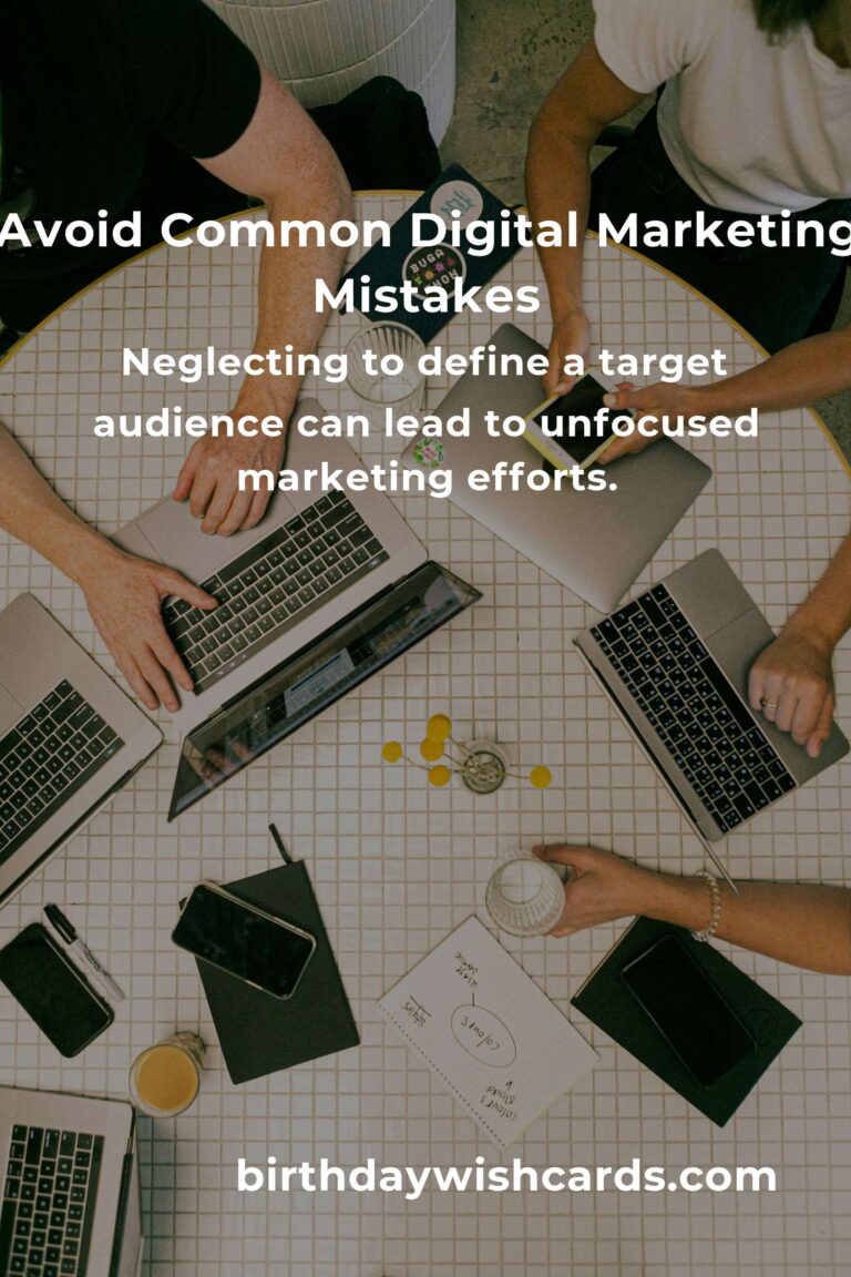 Common Mistakes in Digital Marketing and How to Avoid Them