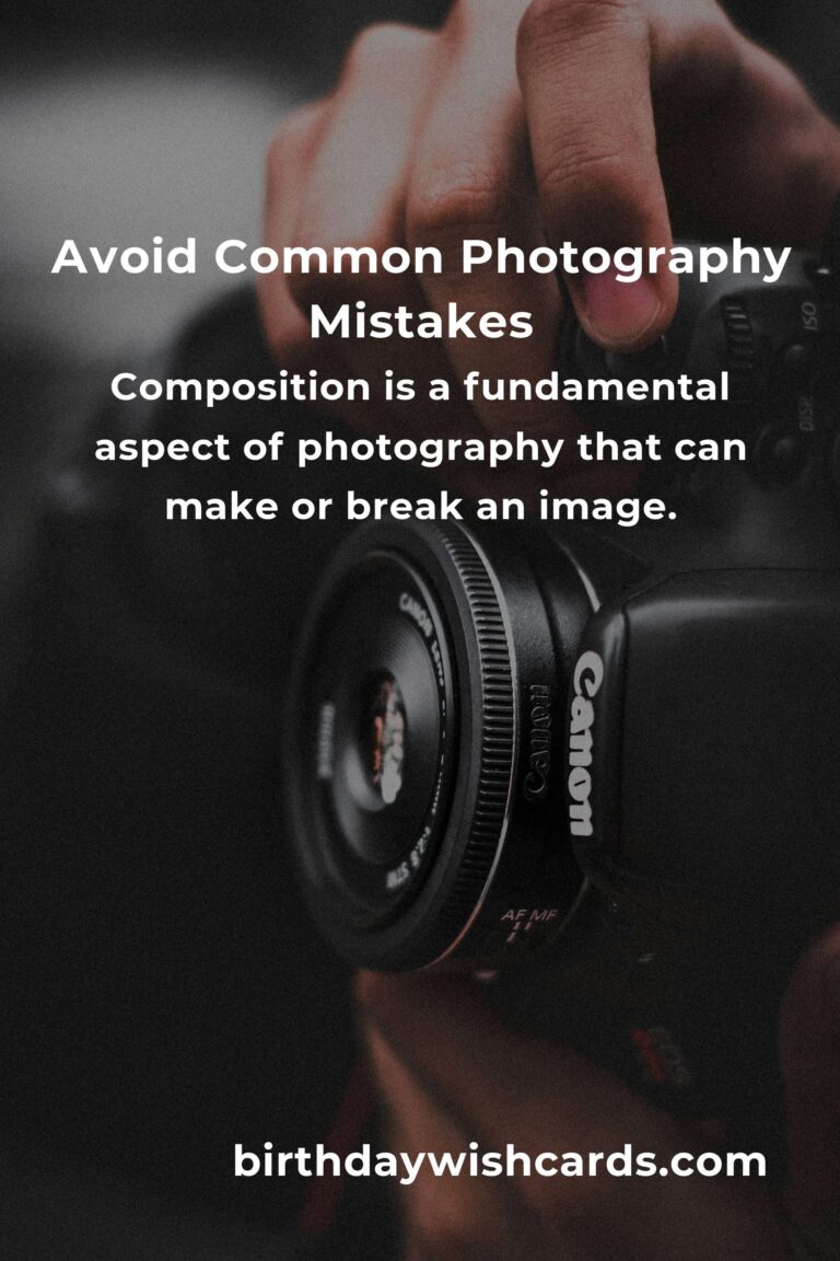 Common Mistakes in Photography Fundamentals (and How to Avoid Them)