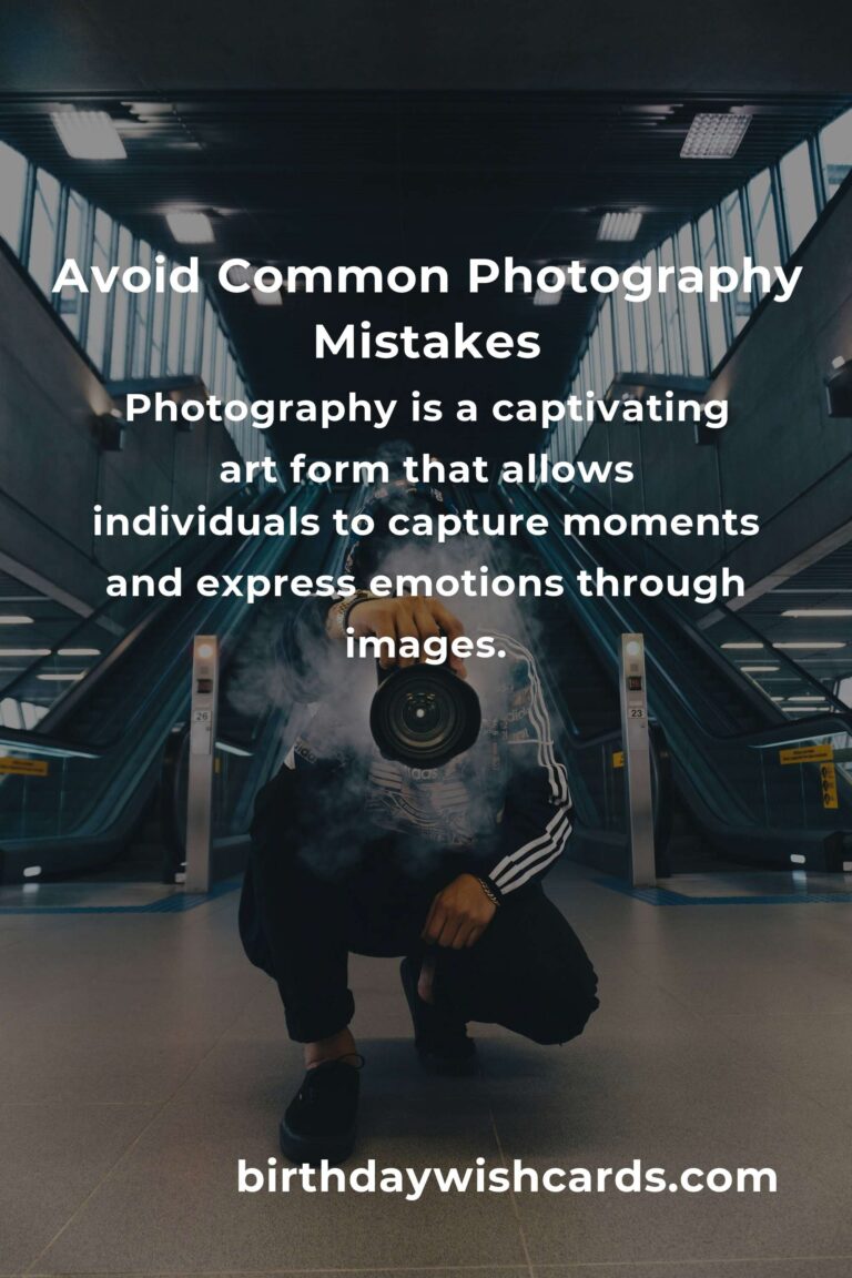 Common Mistakes in Photography Fundamentals (and How to Avoid Them)