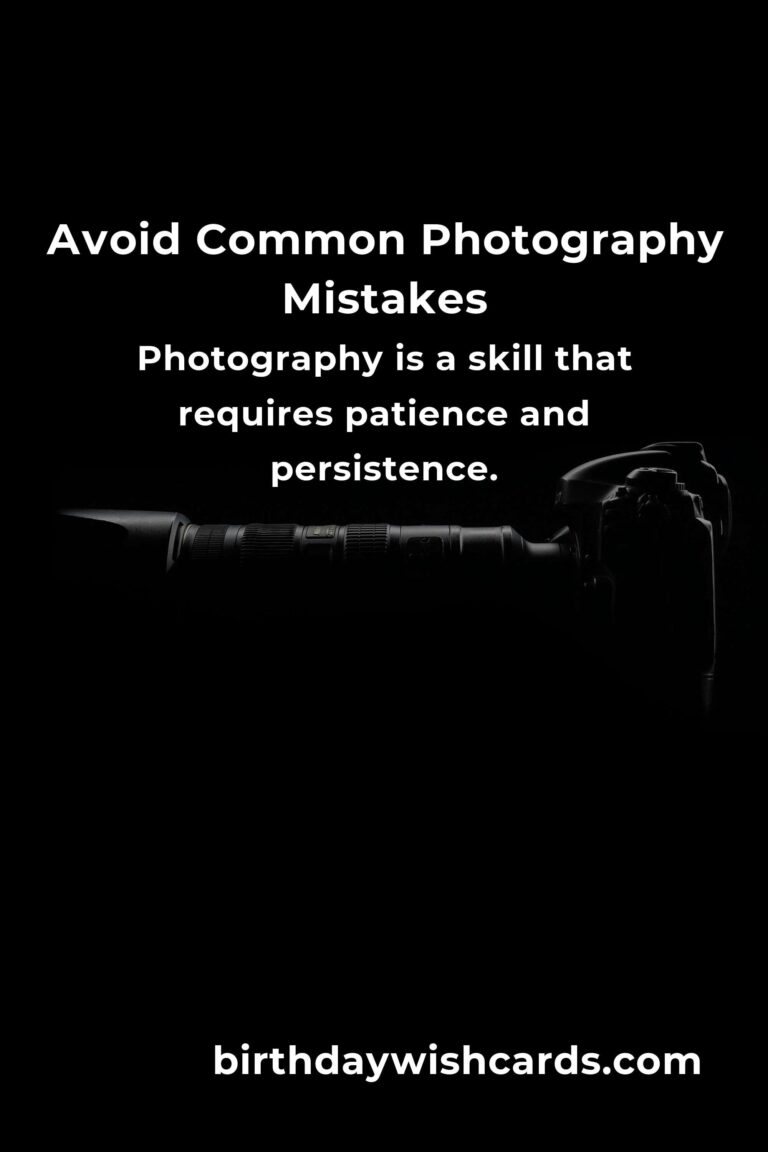 Common Mistakes in Photography Fundamentals (and How to Avoid Them)