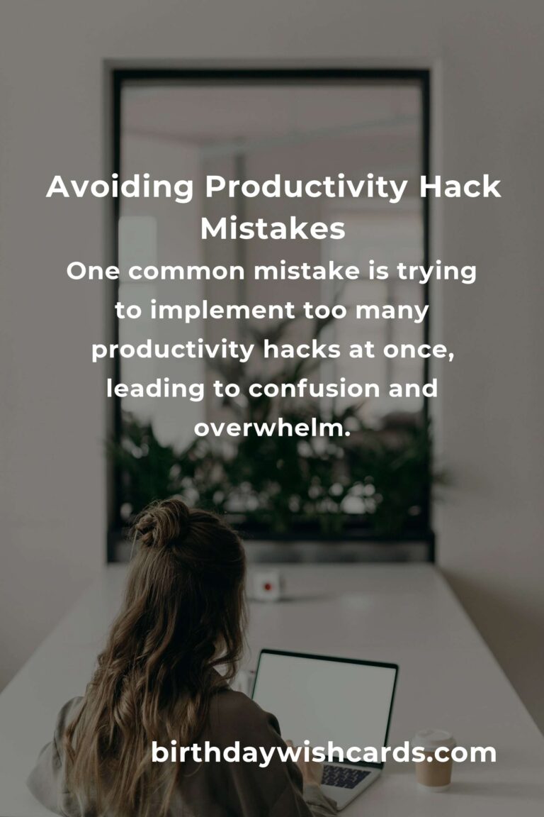 Common Mistakes in Productivity Hacks Ideas (and How to Avoid Them)