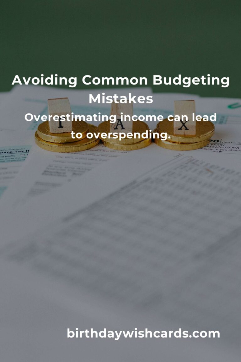 Common Mistakes in Smart Budgeting and How to Avoid Them