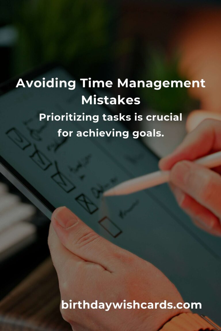 Common Mistakes in Time Management Strategies and How to Avoid Them