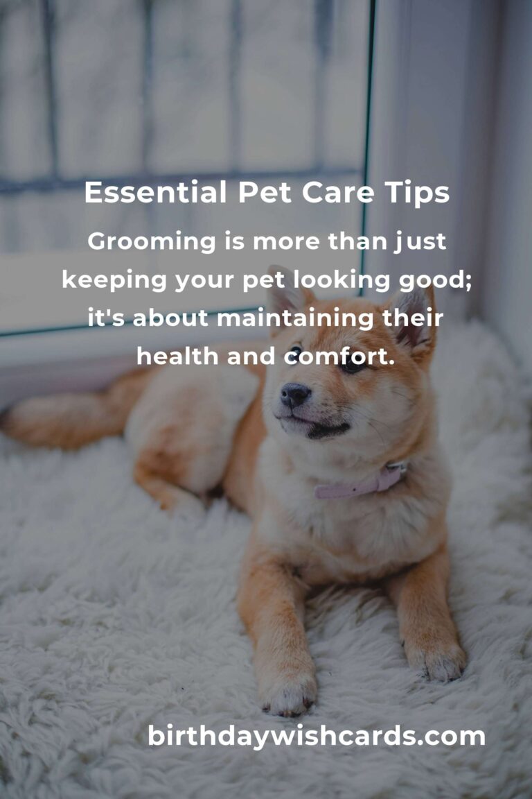 Comprehensive Guide to Essential Pet Care