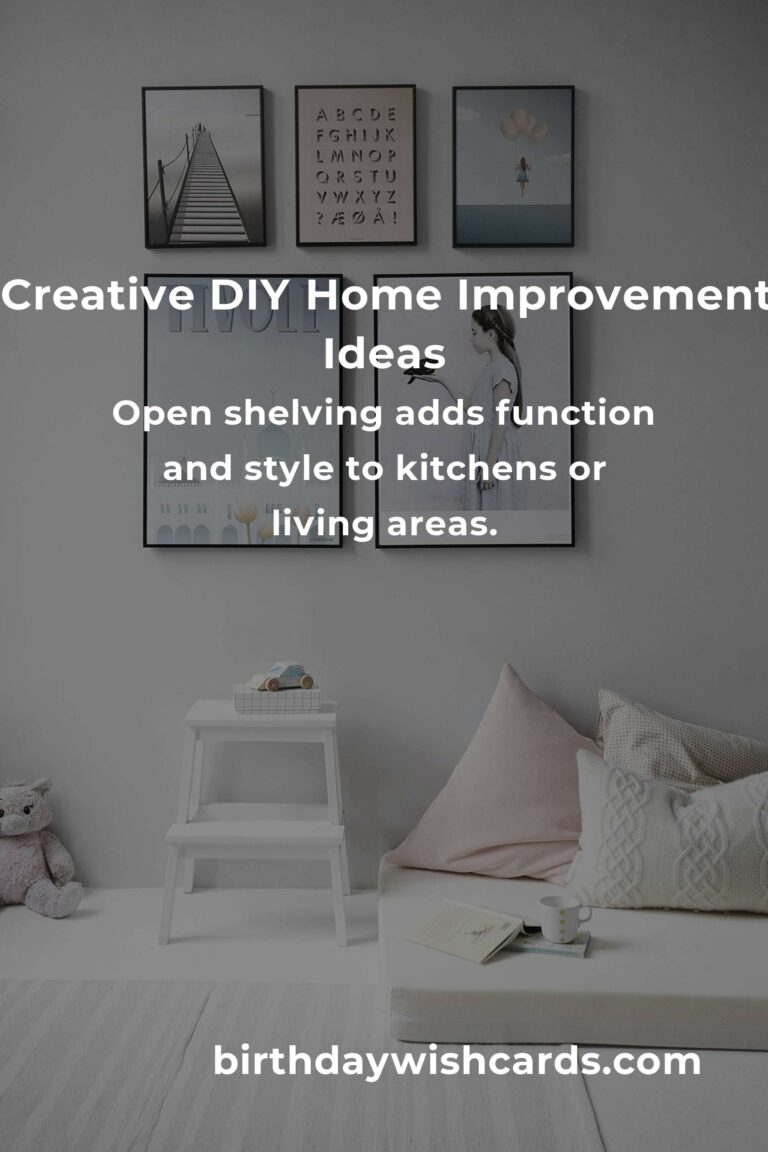 Creative DIY Home Improvement Ideas for Transforming Your Space