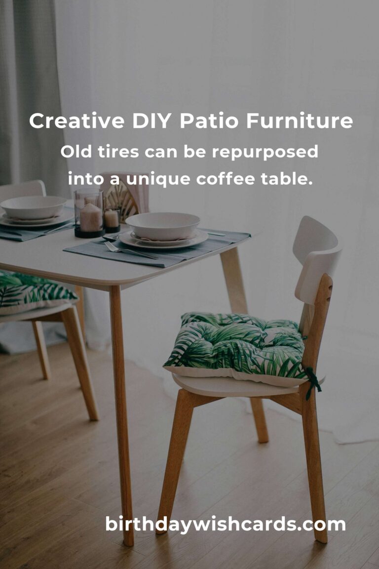 DIY Patio Furniture Projects for Beginners: Transform Your Outdoor Space