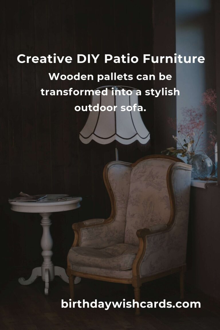 DIY Patio Furniture Projects for Beginners: Transform Your Outdoor Space