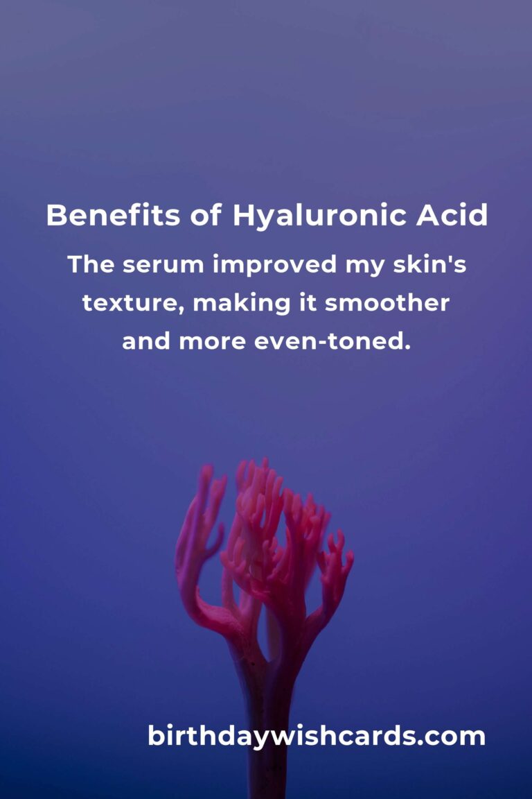 Discovering the Benefits of Hyaluronic Acid: My 7-Day Experience