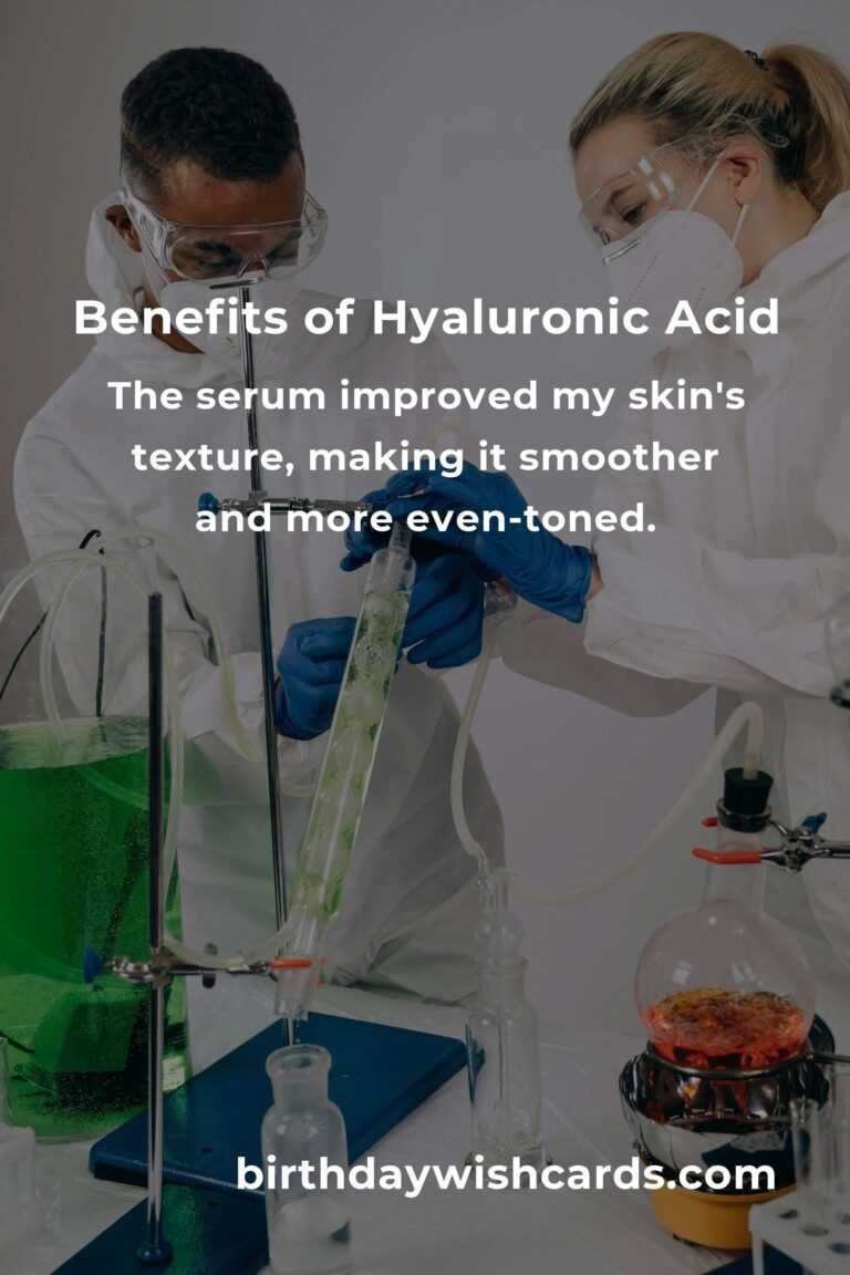 Discovering the Benefits of Hyaluronic Acid: My 7-Day Experience