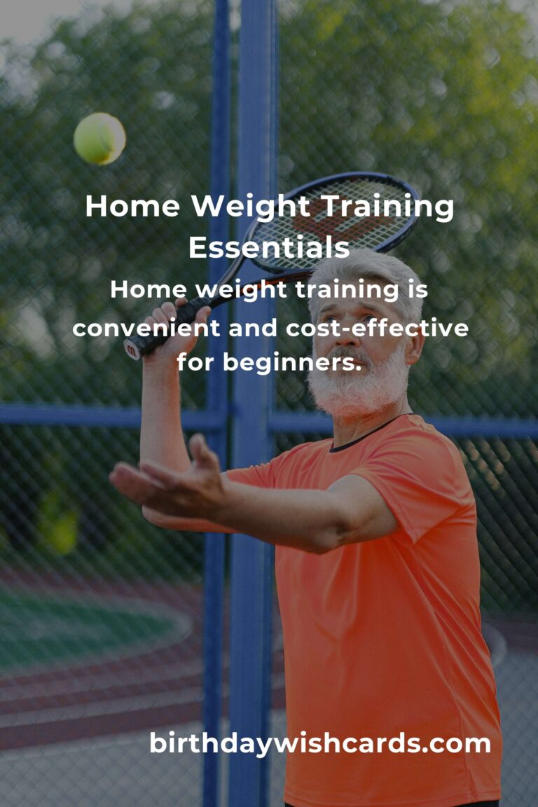 Effective Home Weight Training Routine for Beginners