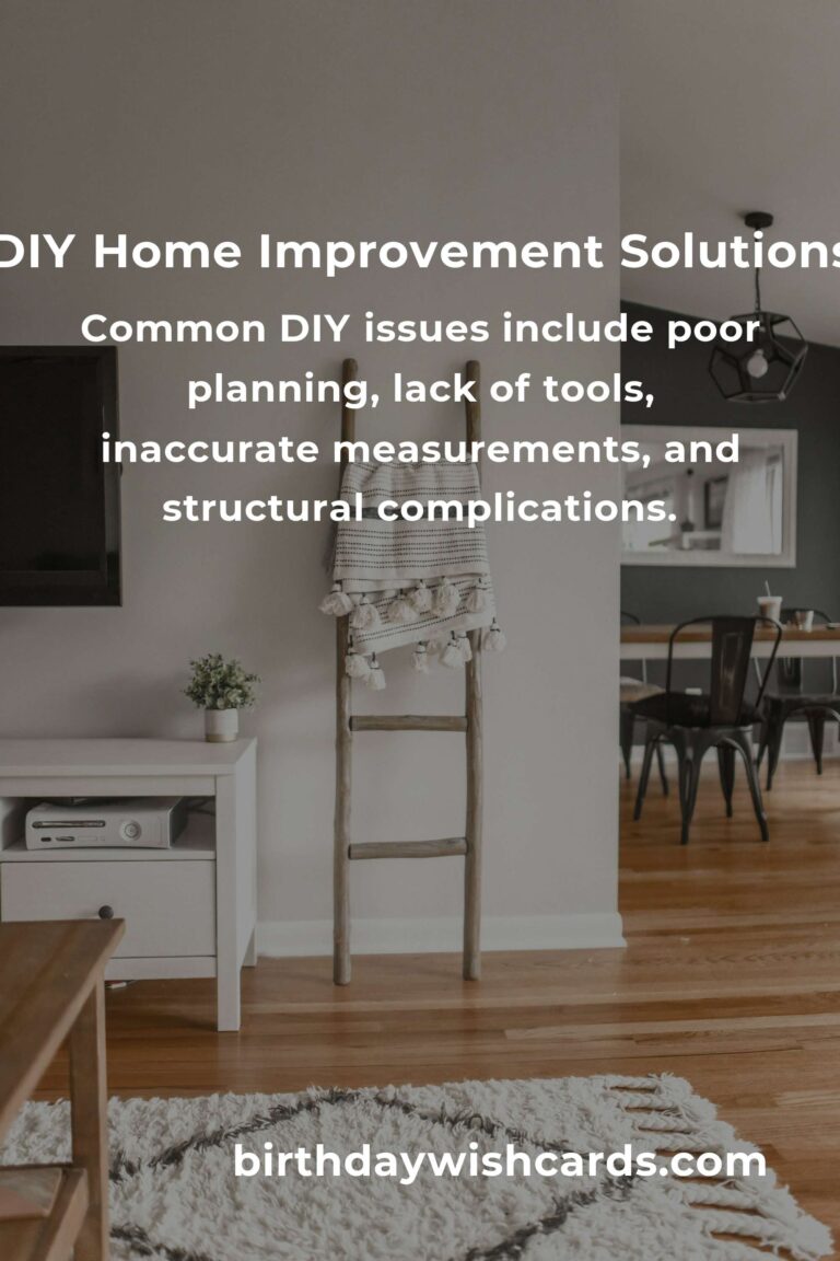 Effective Solutions for Common DIY Home Improvement Problems