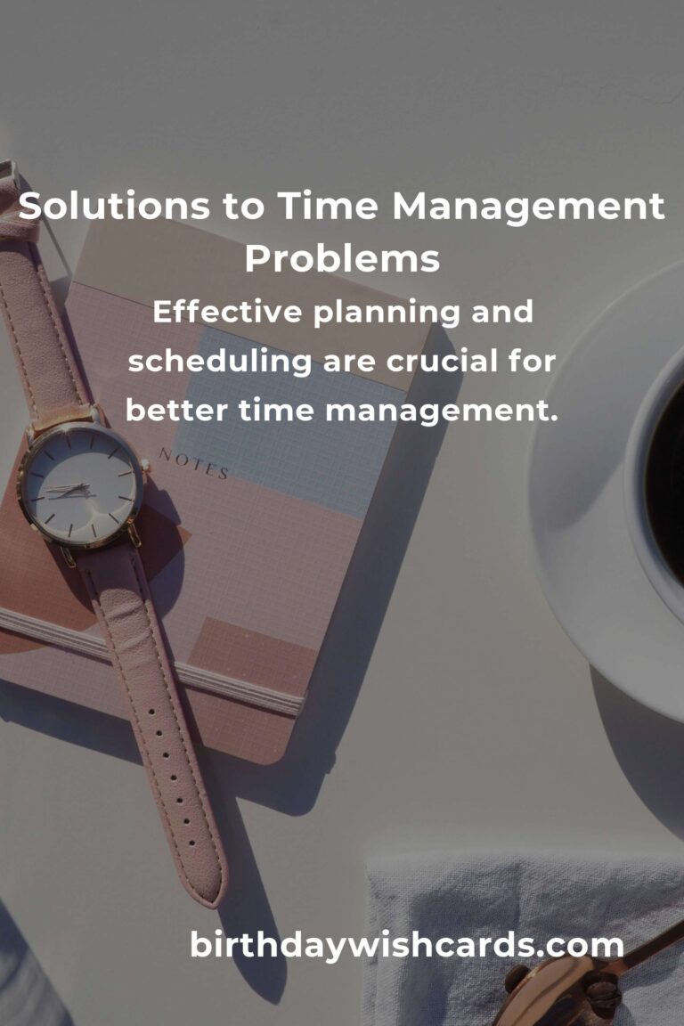 Effective Solutions for Common Time Management Problems